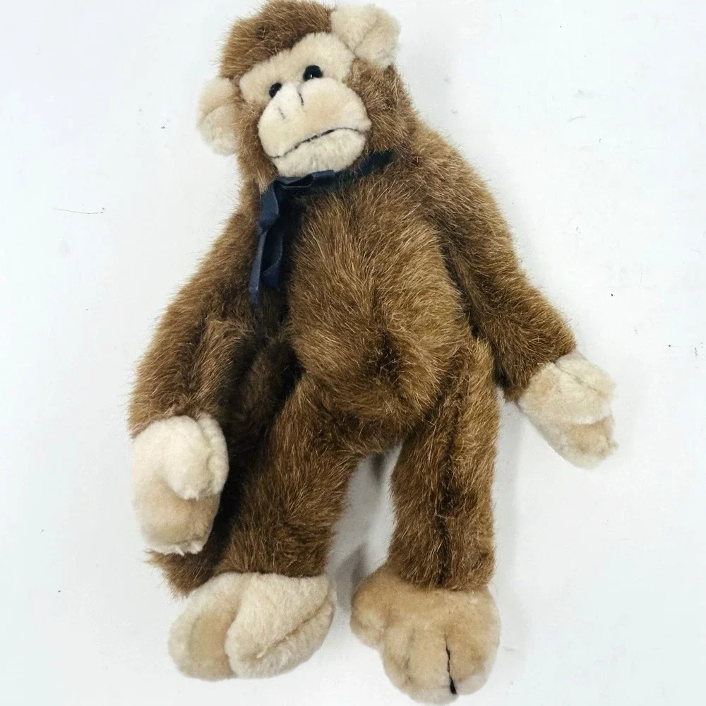 Boyds Bears Plush Lot of 4 Rabbit Monkey Cow Cat 1980s Collectibles
